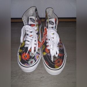 Vans Sk8-hi Daisies Flower Power Canvas Shoes